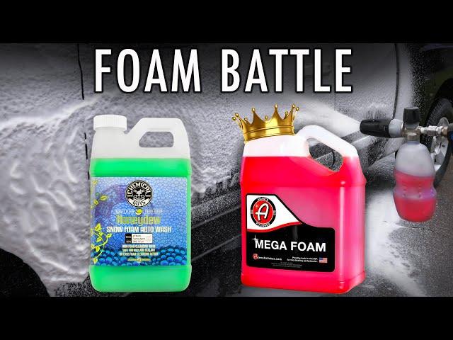 ADAMS MEGA FOAM vs CHEMICAL GUYS HONEYDEW FOAM CANNON SOAP BATTLE