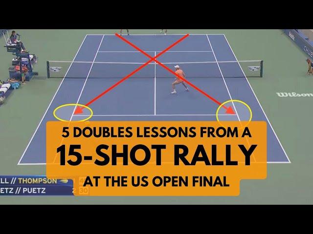 5 Doubles Lessons from a 15-Shot Rally at the US Open Final | #tennis #doubles