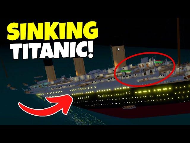 Surviving THE SINKING TITANIC as FIRST CLASS in Roblox!