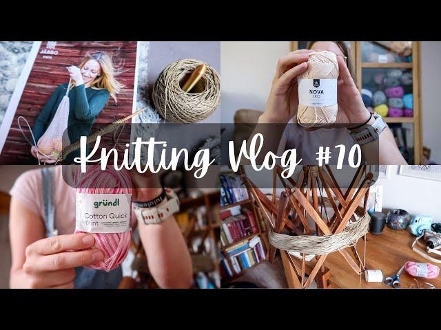 Knitting Vlog #70 I Gründl Wolle, Järbo Nova Eco +Lin, Berchtesgaden leuchtet, Einkaufsnetz stricken