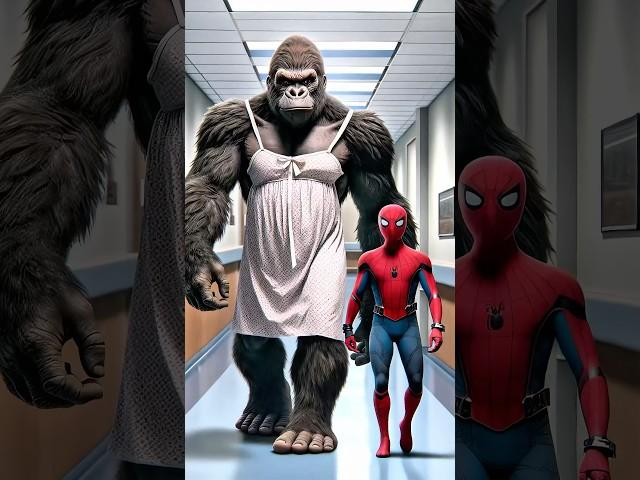 Joker Harms Superheroes Helped by King Kong | Brawl Stars Rank Up EP4 #spiderman #brawlstars #shorts