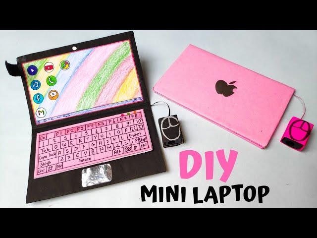 How To Make MINI LAPTOP With Paper And Cardboard At Home | DIY Crafts