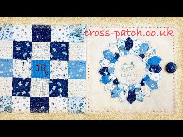 Making a pretty sewing folder using Dresden plates and mini charm packs