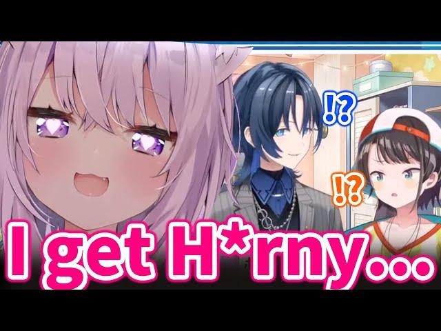 The reason why Okayu became so femine freaks out Subaru and Ao-kun【Hololive/Eng sub】