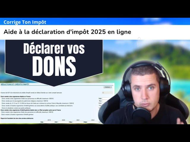 DONATIONS AND TAX REDUCTION: THE BOX TO CHOOSE ON THE 2025 DECLARATION.
