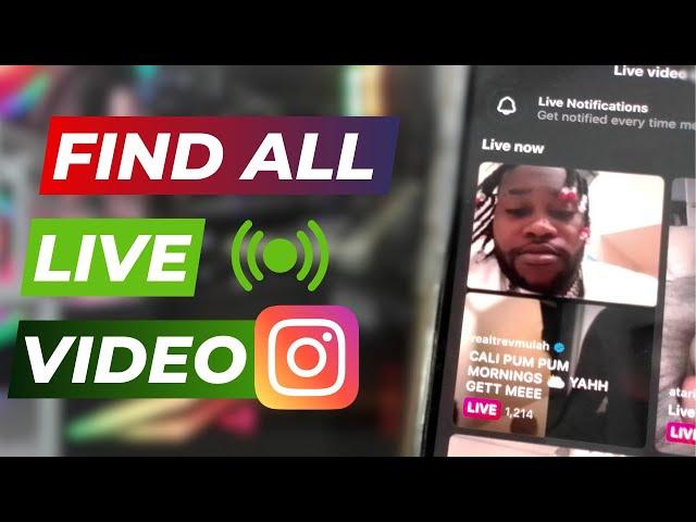 How To Find All Live Videos On Instagram 2024