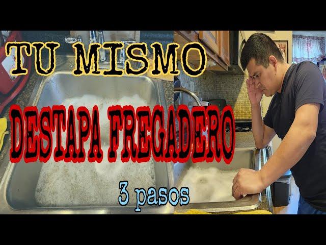 Como Destapar Fregadero de Cocina  Rapido y Facil en 3 pasos