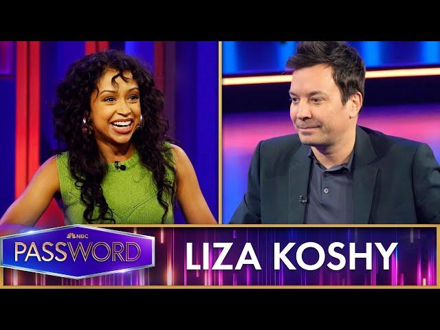 Jimmy Fallon Shoots the Moon with Liza Koshy | Password Starring Jimmy Fallon