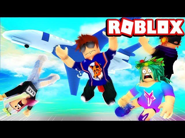 ESCAPING A PLANE CRASH WITH MY FAMILY! -- ROBLOX OBBY