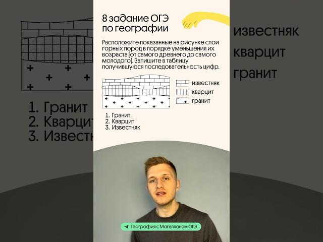 Задание 8 ОГЭ 2024 по географии #география #огэ