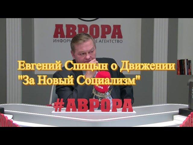 Евгений Спицын о Движении "За Новый Социализм"
