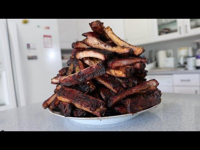 100 Pork Ribs vs Matt Stonie (15,000+ Calories)