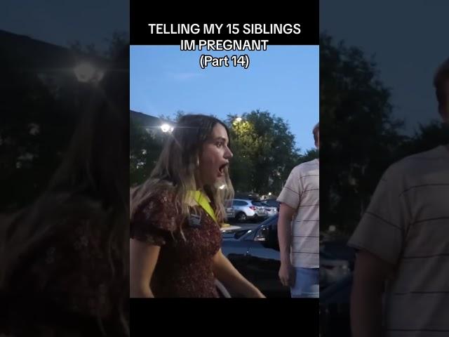 TELLING JAINE IM PREGNANT  #reaction #pregnancyannouncement #15siblings #pregnacyreaction