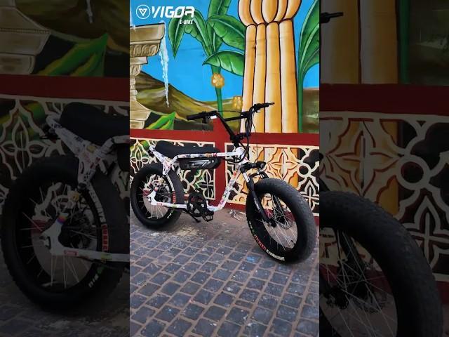 Charge up, ride out, and make every journey electric.  #GanzOnTheMove #VigorEbike#CustomEdition