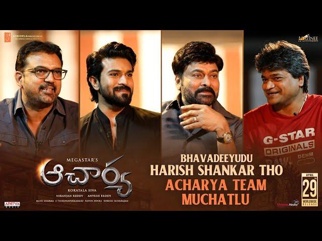 #Acharya Team in Dharmasthali With Director Harish Shankar | MegaStar Chiranjeevi , Ram Charan