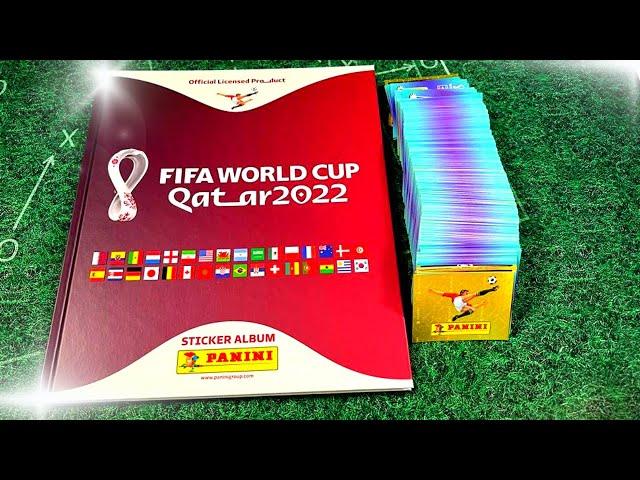 ALLE PANINI WM 2022 STICKER EINKLEBEN !! | Full FIFA WORLD CUP QATAR 2022 Sticker Album