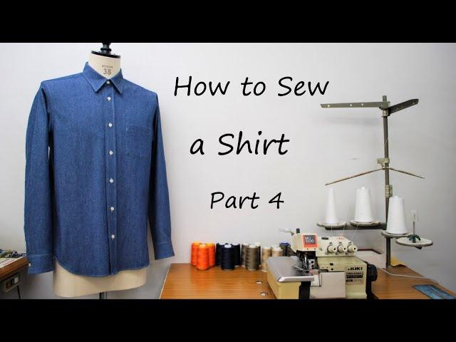 How to sew a shirt - part 4