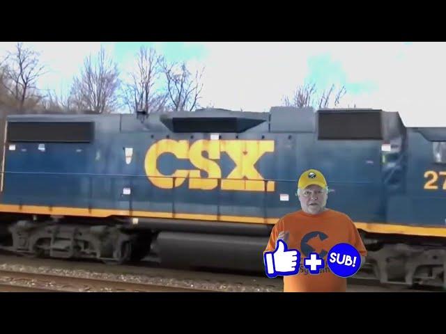 CSX C&O Heritage Unit Leads Stack Train! Cool KCS Tanker Train UP Tanker Train! Amtrak + More Trains