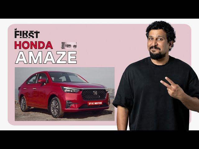 Honda Amaze 2025 First Impressions | #MotorIncFirst S02E49