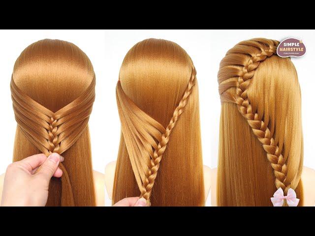 3 Different Open Hairstyle For Long Hair | Trendy Open Hairstyle For Party | Hairstyle For Girls