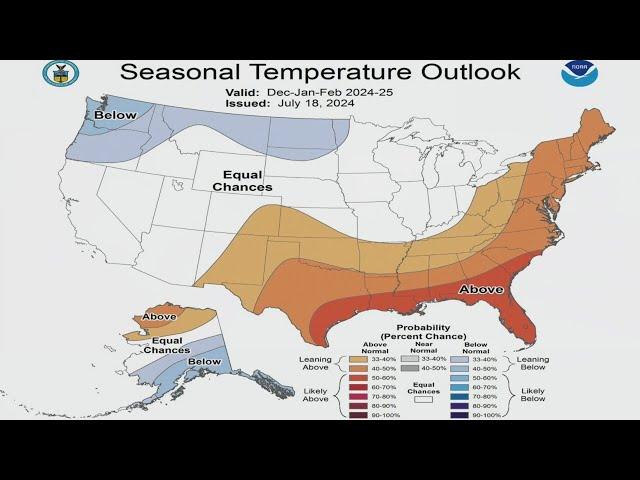 NOAA's sneak peak at 2024-25 winter weather forecast