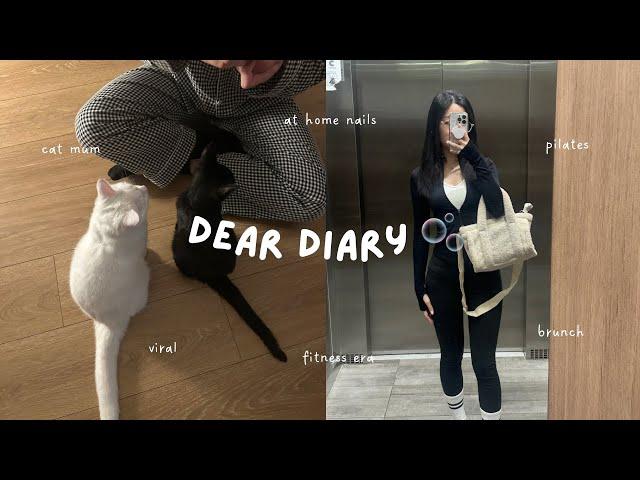 week in my life  pilates, 4 hour hike, at home nails, viral dubai chocolate + cat updates ‍⬛