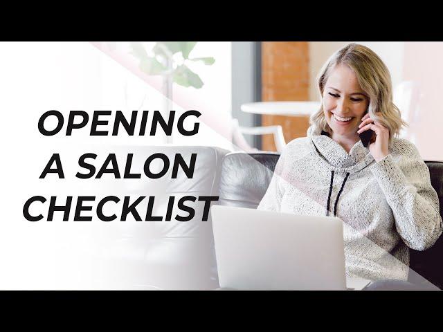 Salon marketing checklist for opening your first hair or beauty salon