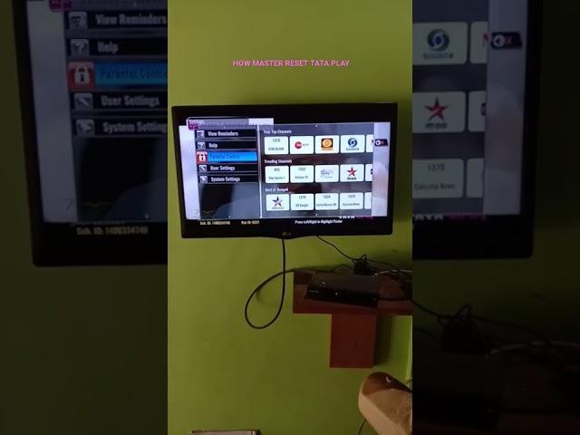 How To master reset tata play