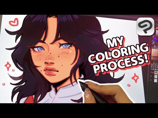  my coloring process explained | CLIP STUDIO PAINT