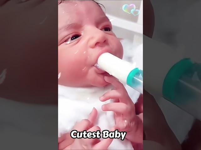 Cute Baby Milk Feed Hungry Baby️ #baby #cute #trending #love #viral #youtube #shorts