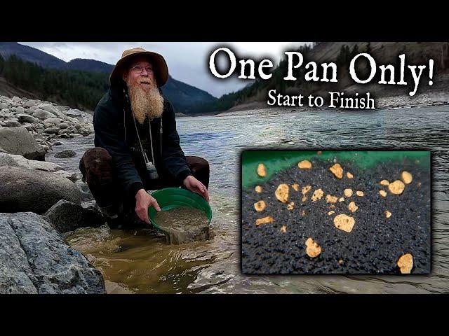 Gold Panning, Start to finish, no stops, no cuts, no edits.