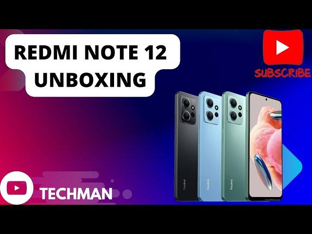 REDMI NOTE  12 128GB | UNBOXING | TECHMAN