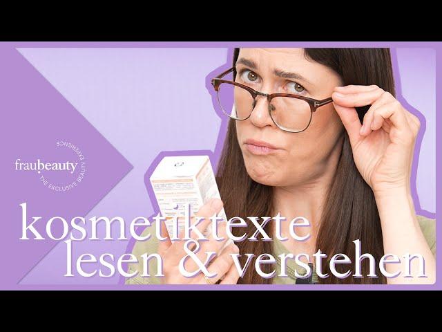 Die Wahrheit über Kosmetik - Hautpflege richtig verstehen 