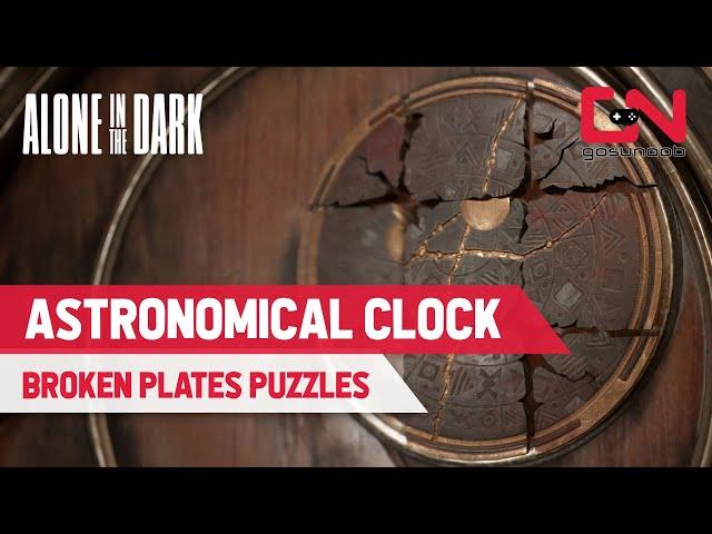 Alone in the Dark Astronomical Clock Broken Plates Puzzle - Find Talisman Numbers