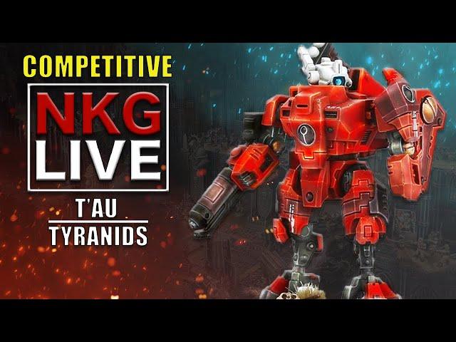 T'au vs Tyranids - Warhammer 40K Competitive Battle Report | NKG Live