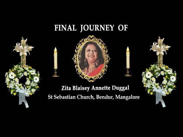 Final Journey of Zita Blaisey Annette Duggal, Abu Dhabi / Mangalore