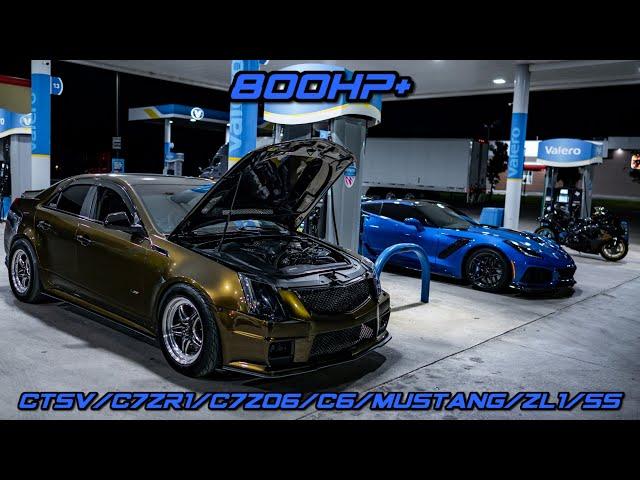 850HP CTSV vs 800HP C7ZR1 / 780HP C7Z06 / 880HP Camaro/ 900HP ZL1/ Twin Turbo C6 /900hp ESS 5.0 +