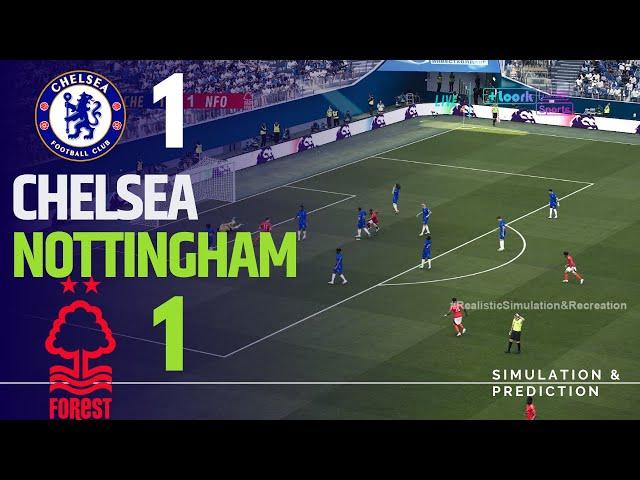 CHELSEA 1-1 NOTTINGHAM FOREST I Premier League 2024/25 , Match Highlights Simulation/Recreation