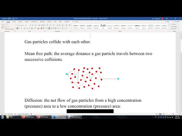 Gas 5  Mean Free Path Diffusion Effusion