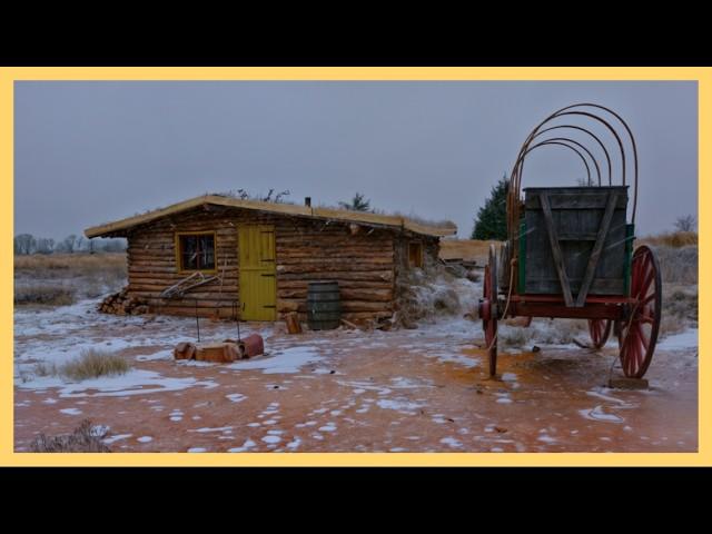 Winter Storm Continues! Sheltering in my Wild West Cabin for 3 Days (No Talking, ASMR)