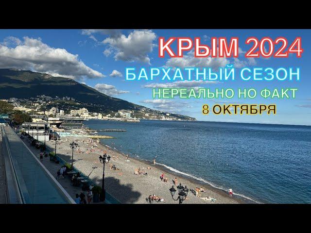 КРЫМ 2024 | БАРХАТНЫЙ СЕЗОН В ЯЛТЕ | 8 октября ️️