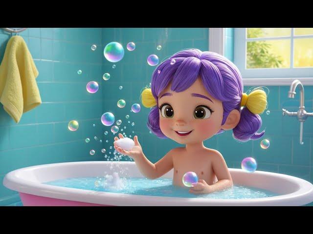 Splish, Splash, A Rainbow Bath | Fun and Colorful Nursery Rhyme for Kids | Sing-Along Song