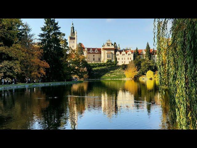 Průhonický park а zámek. Бабье лето 2019г. в парке Пругонице. Pat Boone - song "Autumn Leaves"