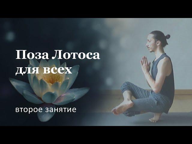 Поза лотоса | ЛЕГКИЙ УРОВЕНЬ | Занятие 2/3