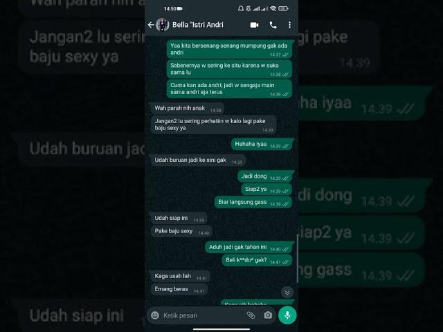 Istri Teman Sang* || Chat se*ek || Chat Hot