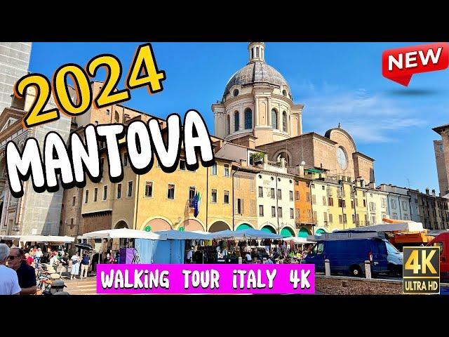 *New* Italy, Mantova - Walking tour in 4k 60fps - Italy vlog - Lago - Prowalk tour