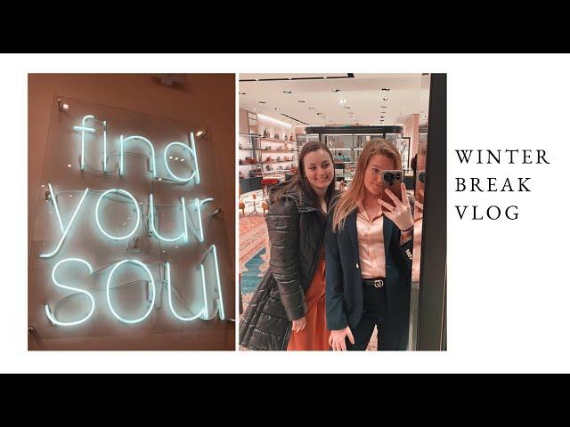 VLOG: winter break, SoulCycle, business plans & going to Boston