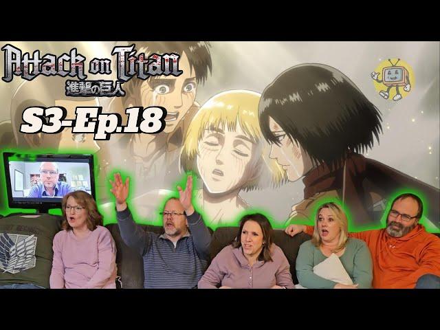 "This Platypus Thing Is Pissing Me Off" : Parents React (Anime noobs) - Attack on Titan 3x18