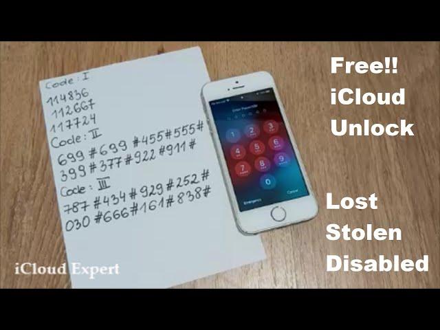 Free!! iCloud Unlock For Any iPhoneAny iOSLost/Stolen/DisabledAll Success