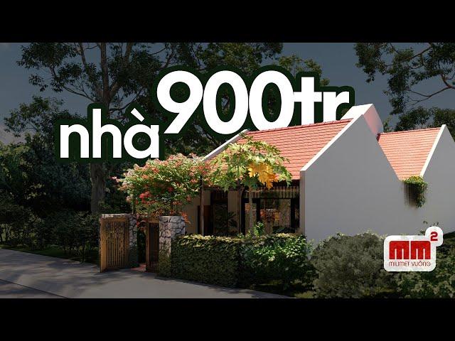 Bản vẽ chi tiết nhà 900 triệu đẹp và bình yên | Milimet Vuông